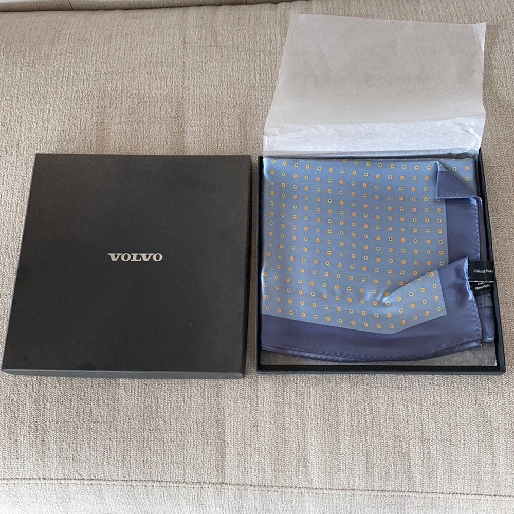 VOLVO Official Merchandise Silk Scarf Sweden